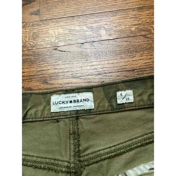 NEW Lucky Brand Skirt Womens Sz 6/28 Camo Denim Button Old Favorite Mini NWT - Picture 6 of 10